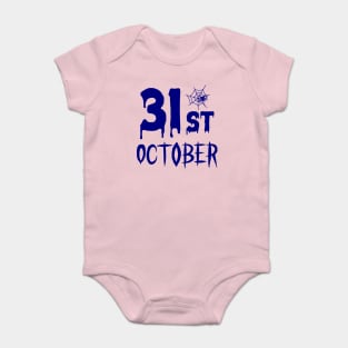 31 St October - Blue color Baby Bodysuit
